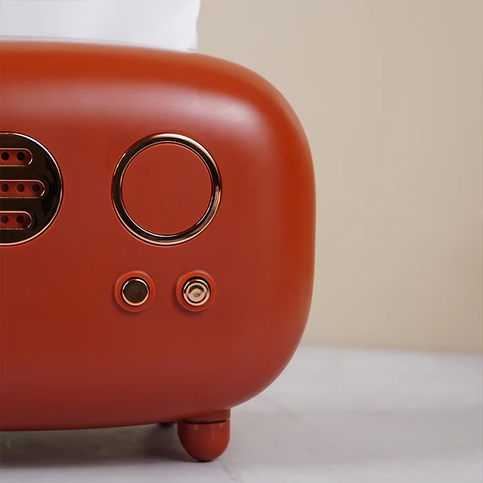 Tangerine Retro Tissue Box Cover