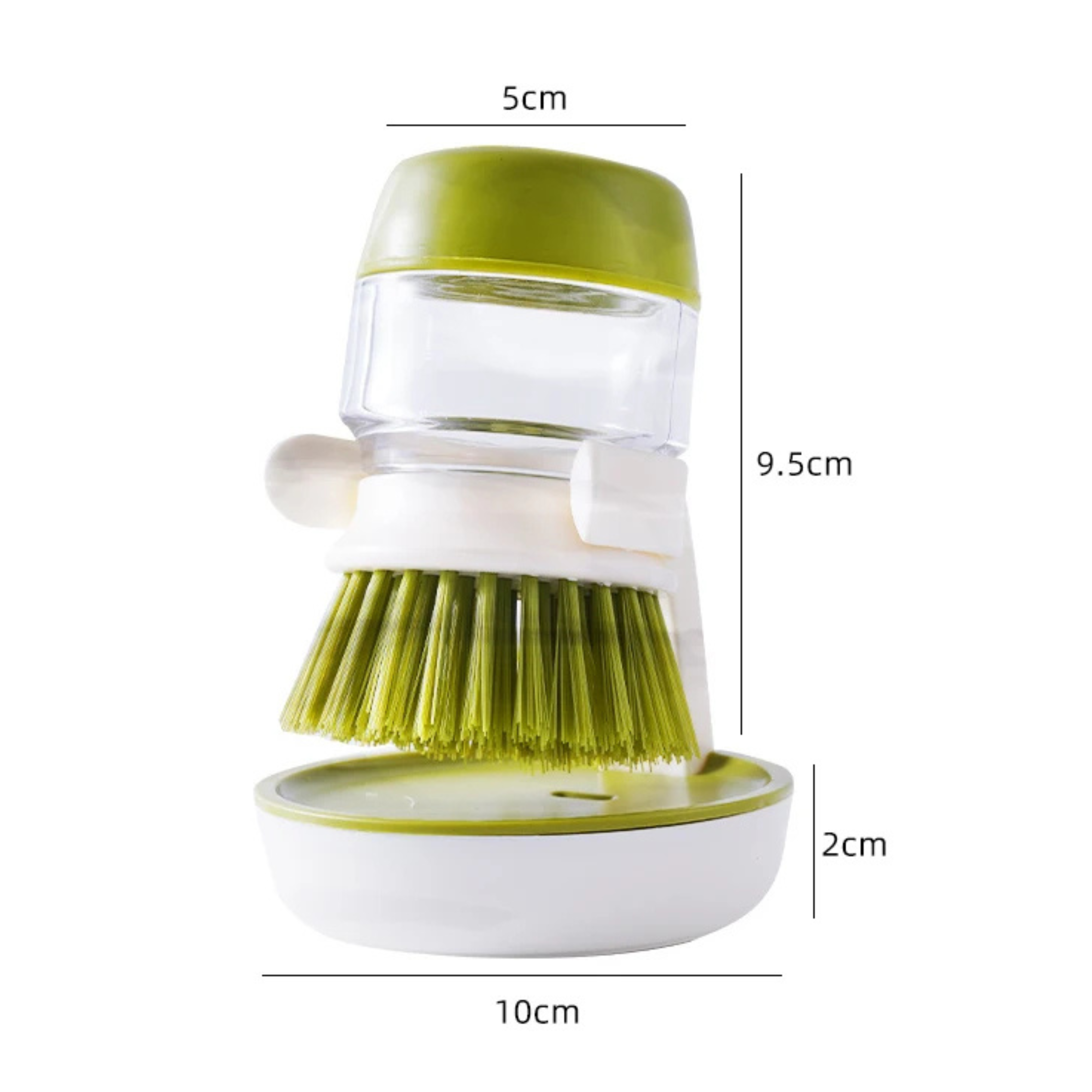 Premium Soap Dispensing Palm Brush (Set of 2)