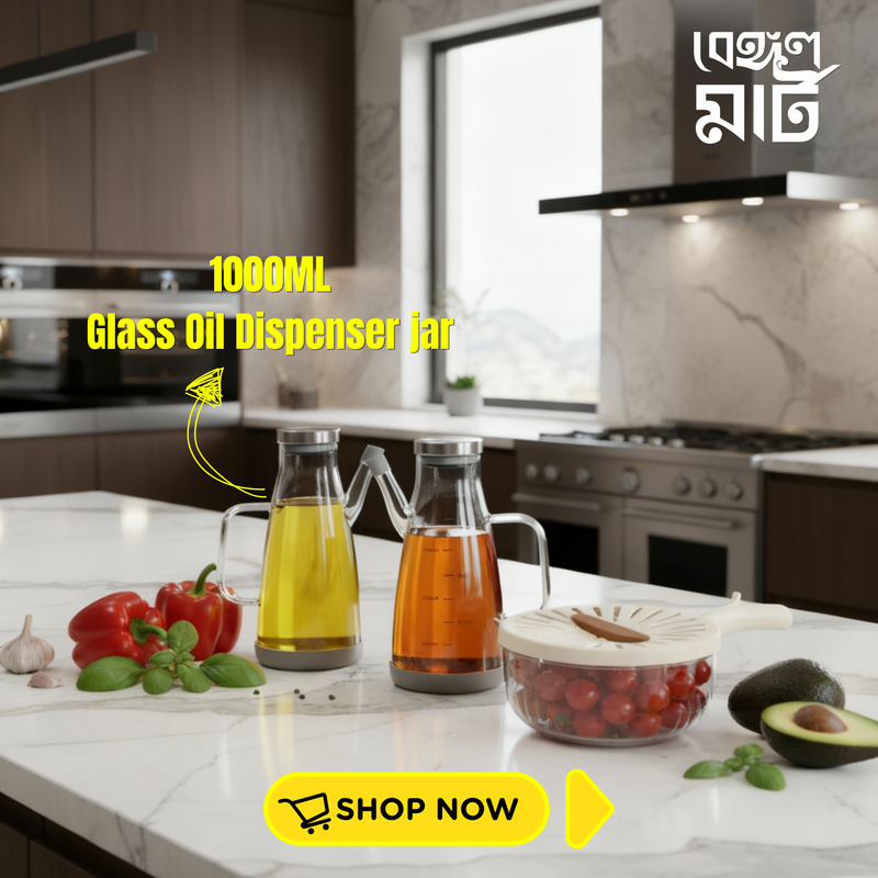 Glass Oil Dispenser jar