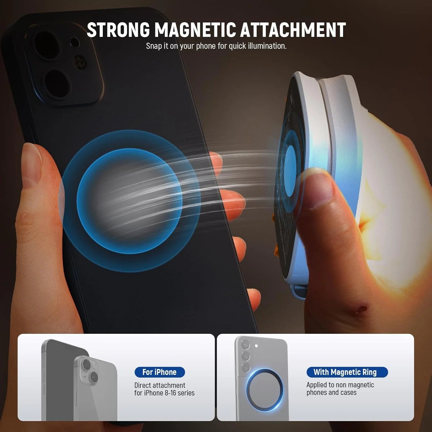 Premium Magnetic Selfie Light With Mirror