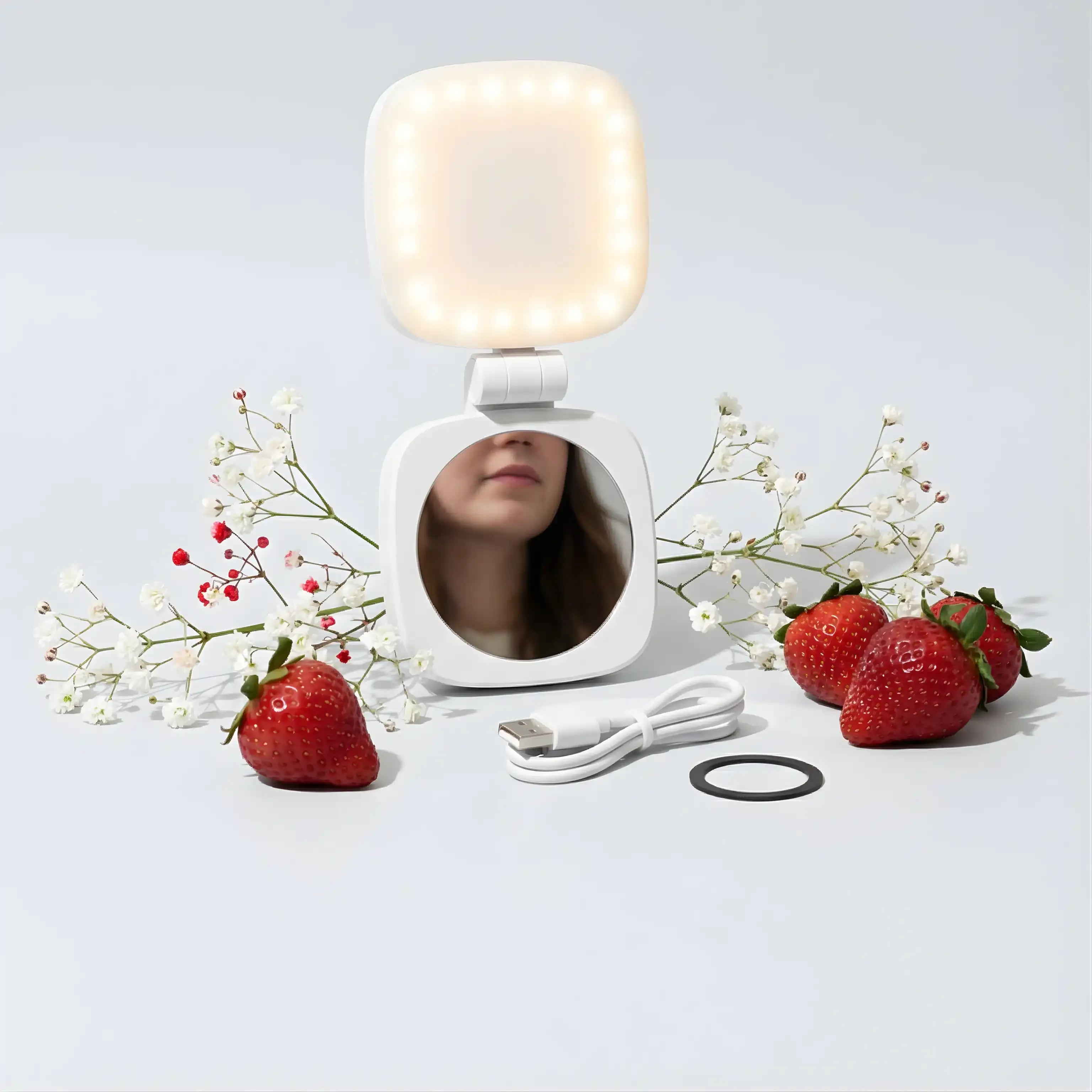 Premium Magnetic Selfie Light With Mirror